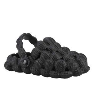 Shein Girls Hollow Out Multi-way Wear Vented Clogs in Black - Size EU 35 (US 3)‎
